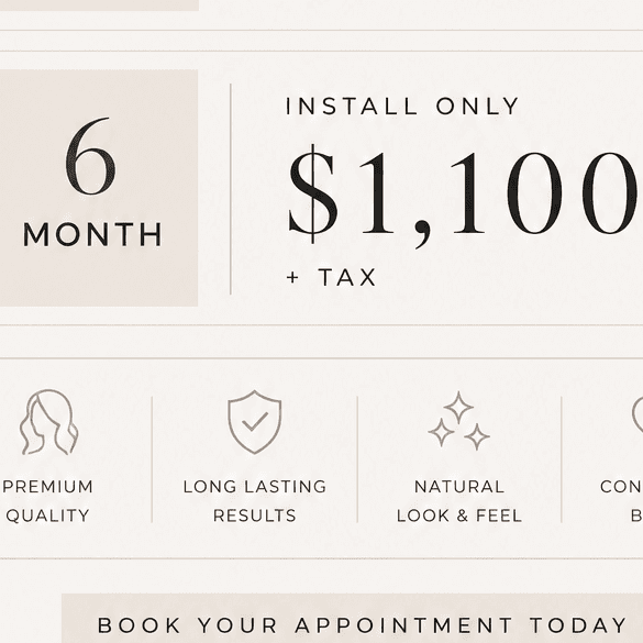 6 Month Instal Special at The Blonde Hair Co. in Soldotna, AK
